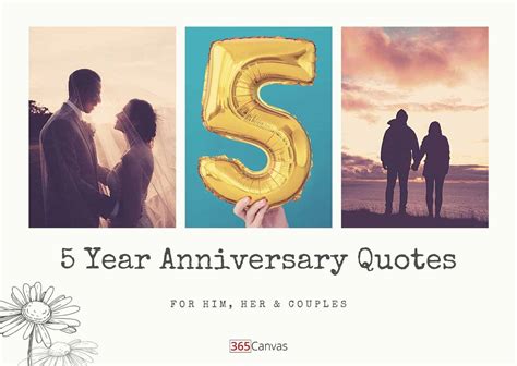 40 Heartfelt 5 Year Anniversary Quotes For Him Her And Couples