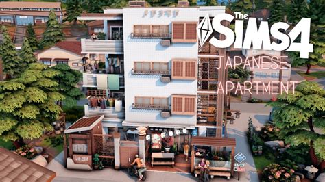 🇯🇵 Japanese Apartment 🏙️ Sims 4 Stop Motion Build No Cc Youtube