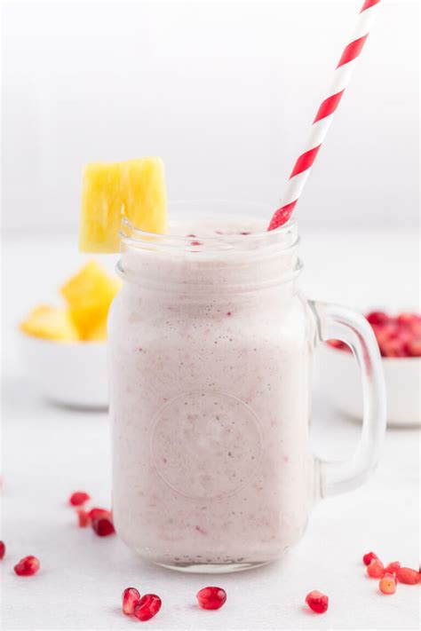 Pineapple Pomegranate Smoothie Simply Stacie