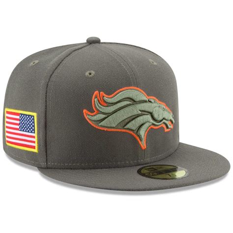 New Era Denver Broncos Olive 2017 Salute To Service 59fifty Fitted Hat