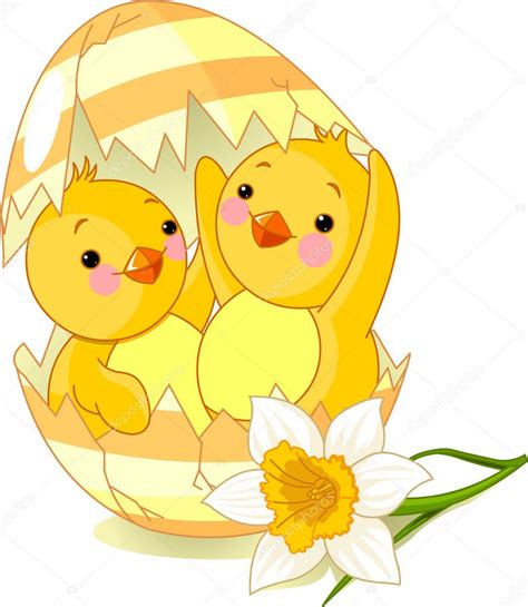 Two Chickens Hatched From One Egg — Stock Vector © Dazdraperma 2793179