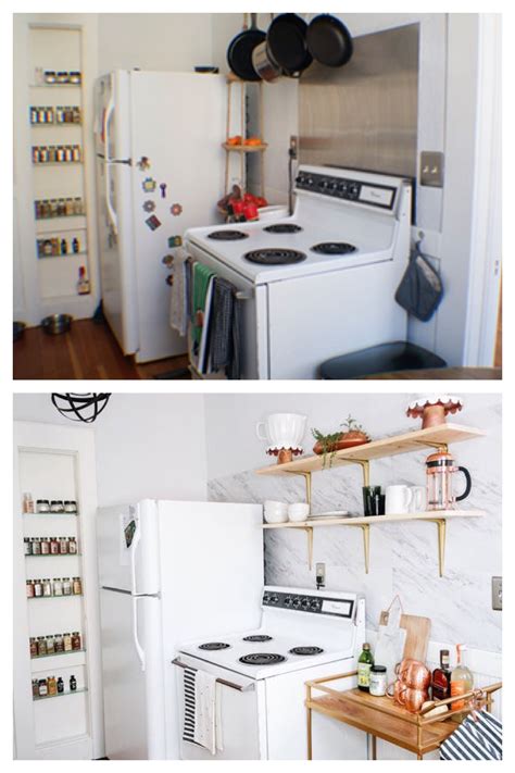 Before And After A Mini Yet Mighty Rental Kitchen Makeover Rental