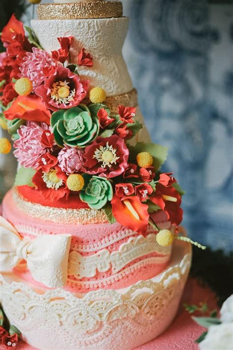 Lacy Wedding Cake Pictures Popsugar Food