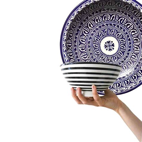 Ceramic Ceramic Plates And Bowls Collection Marrakeche Crafts