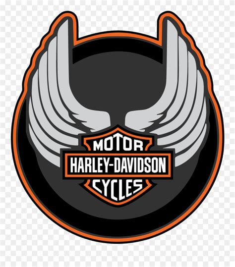 Harley Davidson Wings Round Logo Vector Decal Free Logo Harley
