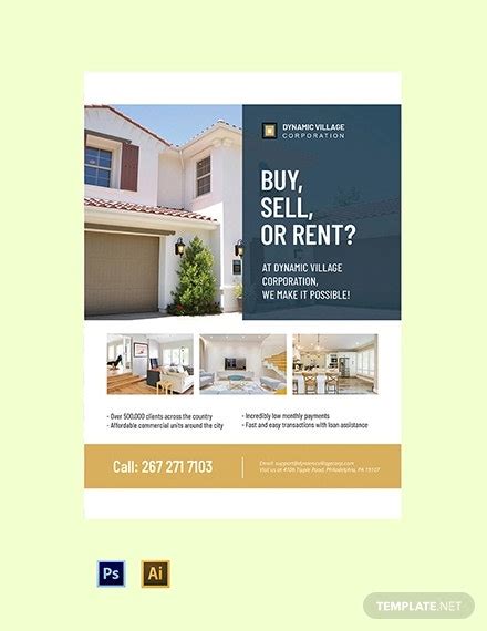 Real Estate Poster Psd 23 Free Templates
