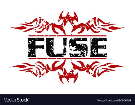 Fuse Letter Logo Design Template Royalty Free Vector Image
