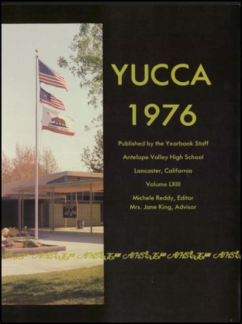 Explore 1976 Antelope Valley High School Yearbook Lancaster Ca