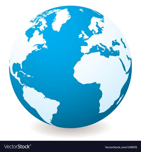 World Globe Royalty Free Vector Image VectorStock