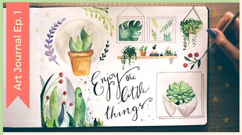 These abstract watercolor designs are incredibly simple, making them perfect for beginners. Easy Watercolor Plants | Watercolor Sketchbook Painting ...