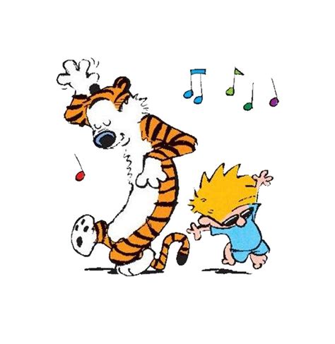 Calvin And Hobbes Dancing Digital Art By Oki Vivian