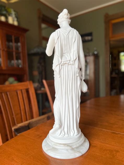 Hebe Goddess Of Youth Marble Statue 26 H