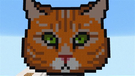 Cat Pixel Art Rminecraft