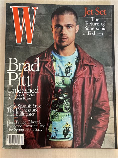 Mavin BRAD PITT W Magazine RARE Photos July 1999 30 Pages Partially