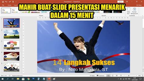 Cara Membuat Slide Presentasi Powerpoint Yang Menarik Dengan Animasi Gambar Bergerak Youtube