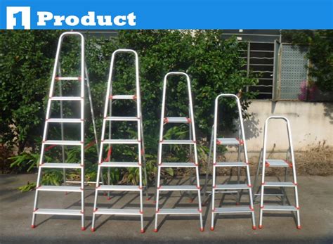 7 Steps Lightweight Household Folding Alluminium Ladder With En131