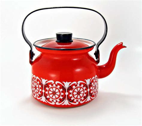 Orange Tea Kettles With Color Red Tea Pots Kettle Tea Kettle