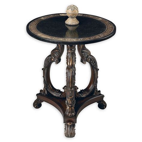 Butler Specialty Company Lafayette Round Stone Accent Table Bed Bath