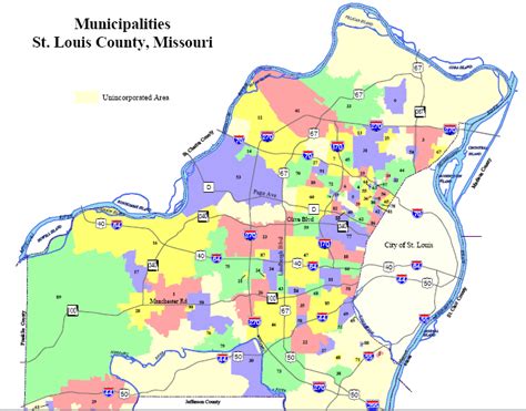 St Louis County Map Map Of The Usa With State Names