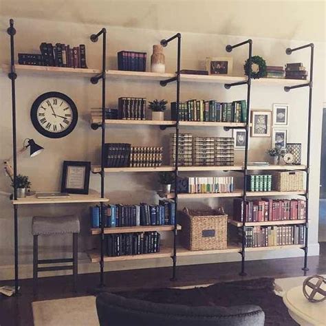 30 Stunning Industrial Bookshelves Design Ideas Trendhmdcr