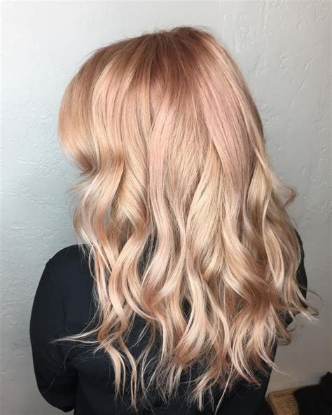 Aveda Artist Lauren Gave This Bright Blonde A Hint Of Rose Gold For A