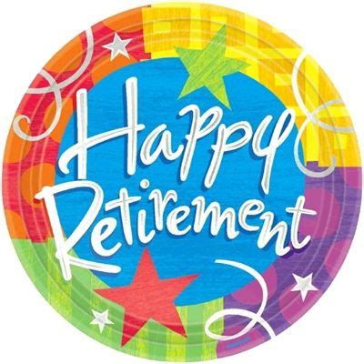 Happy Retirement Dessert Plates (8/pkg) | Happy retirement, Retirement ...