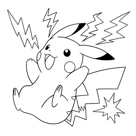 Free Pikachu Coloring Page Free Printable Coloring Pages On Coloori