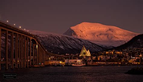 Fond Décran Arcticlight Arctique Hiver Tromso Cathédrale