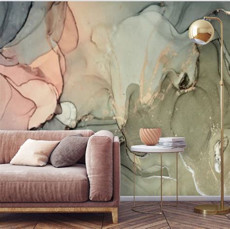 Peel And Stick Abstract Wallpaper Mural Removable Large Etsy In 2020