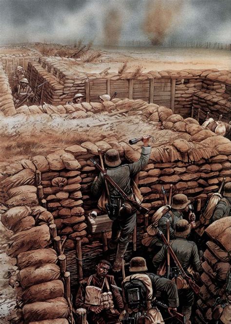 Close Quarter Fighting In The Trenches At Cambrai 1917 World War I