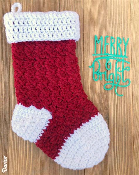 20 Crochet Christmas Stocking Pattern