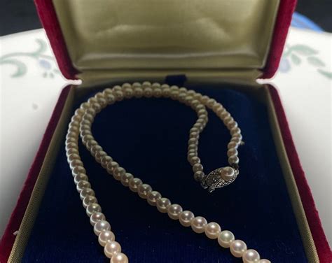 Gorgeous Mikimoto Akoya Graduated Pearl Necklace Etsy