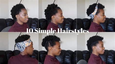 10 Super Easy And Quick Short 4c Natural Hairstyles