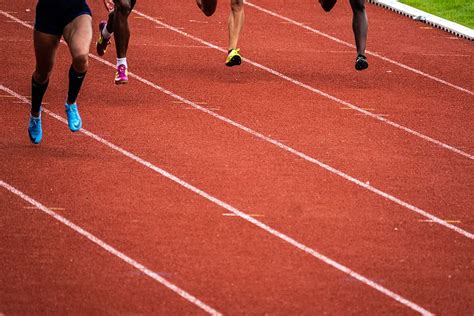 people running race track running track sport sports human person piqsels