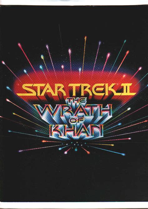 1982 Star Trek Ii The Wrath Of Khan Vintage Screening Program Ebay
