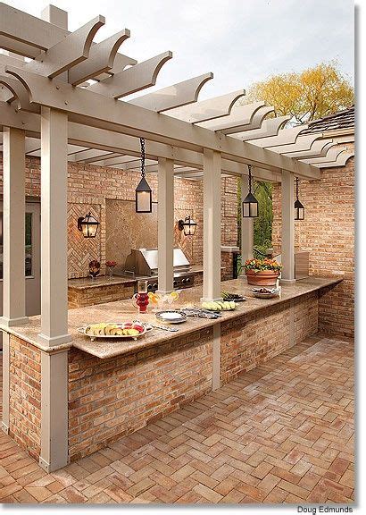 Home Design Photos Pergola Over An Outdoor Kitchen Bar For Buffet
