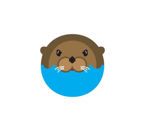 Otter Logo On Behance Otter Logo Beaver Logo Design Otters