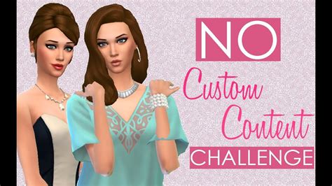 The Sims 4 Create A Sim No Custom Content Challenge Youtube