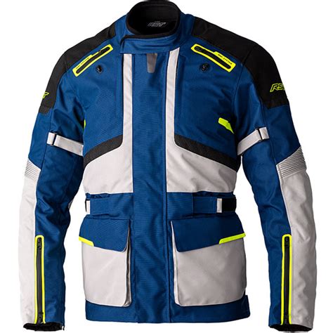 Rst Endurance Ce Textile Jacket Blue Silver Yellow Free Uk Delivery