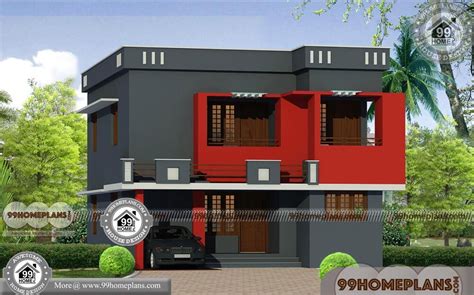 Small Indian House Plans Modern With Double Story Narrow Lot Designs