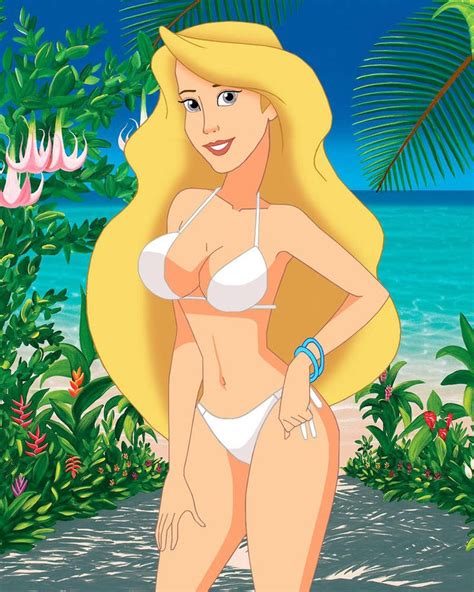 Odette The Swan Princess In A Bikini By Carlshocker Disney Princess Bikinis Female Cartoon