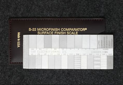 Gar Surface Finish Comparator S 22 Certified 30 691 0 Penn Tool Co