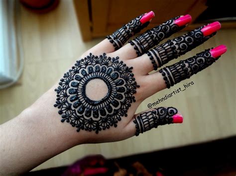 Henna Image By Glow Worm Circle Mehndi Designs