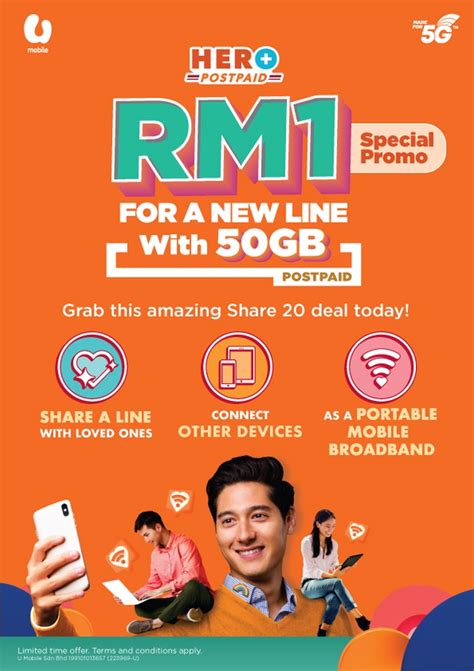 After the data quota from your mobile hotspot bucket is fully utilised, data speed will be managed. U Mobile offers RM1 supplementary line on Unlimited Hero ...