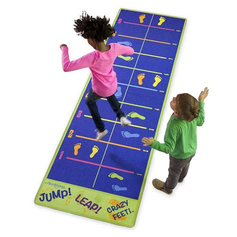 Jump Leap Crazy Feet Activity Hopscotch Carpet For Children