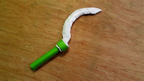 How To Make A Paper Toy Scythe Sickle Fork Youtube