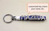 Images of Personalized License Plate Keychain