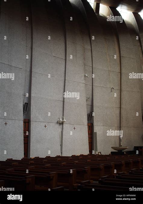 Curved Concrete Wall Modernist Church Hi Res Stock Photography And