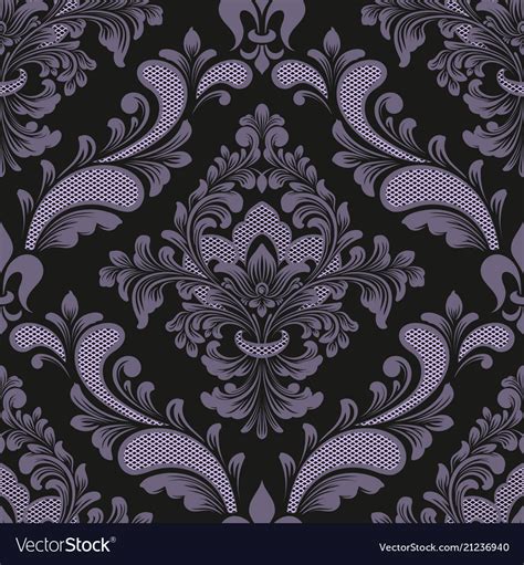 Damask Seamless Pattern Element Classical Vector Image