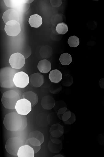 Abstract Blur Black And White Lights Background Texture Stock Photo